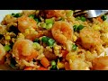 arroz frito chino con camarones comida china