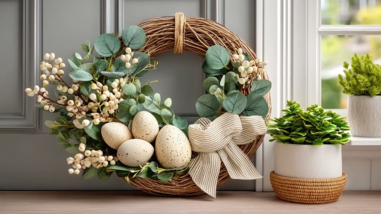 Доступные по цене и роскошные идеи пасхального декора для уютного дома в стиле кантри.