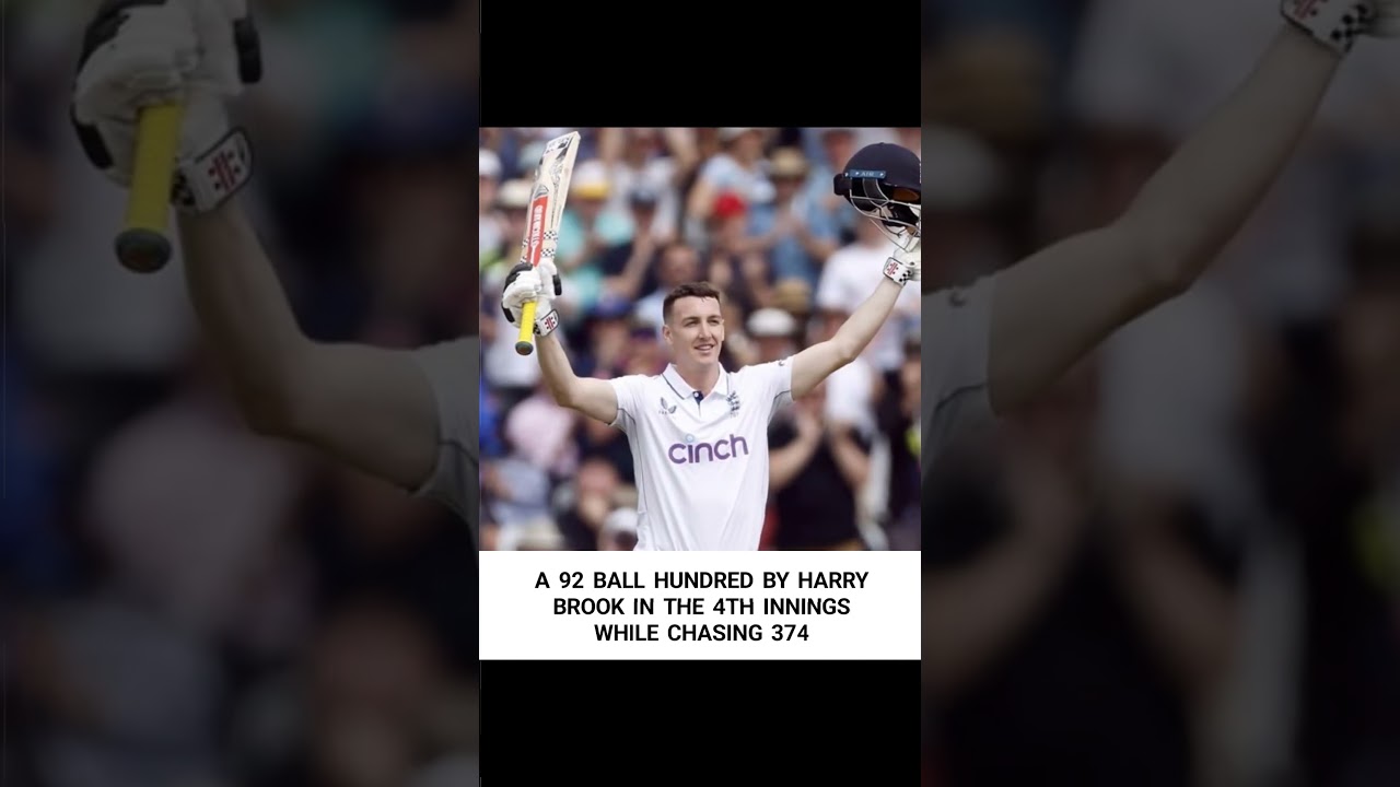 A 92 BALL HUNDRED BY HARRY BROOK 