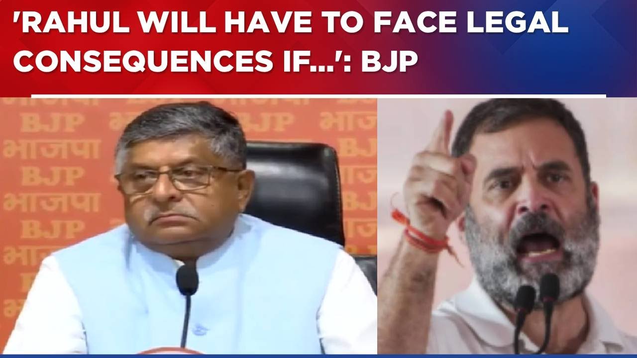 BJP's Ravi Shankar Prasad Launches Vitriolic Attack On Rahul Gandhi Over His 'Hydrogen Bomb' Remark