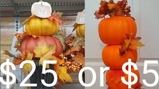 Dollar tree diy|How to make Pumpkin topiary|Big lots $25 pumpkin topiary dupe(2019) Diy Pumpkin Topiary Dollar Tree Topiary Only 5