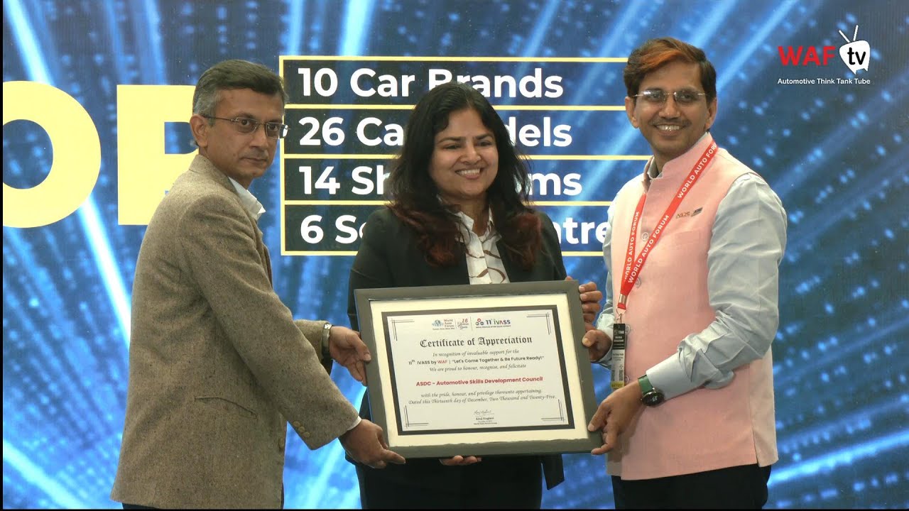 ASDC Felicitation at 11th IVASS 2025 | Advancing Skills & After-Sales Excellence 