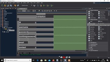 Registration form with validation using java