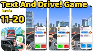 Text And Drive! Game All Level 11 - 20 Gameplay Walkthrough | (iOS - Android) screenshot 4