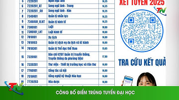 Công bố điểm trúng tuyển đại học