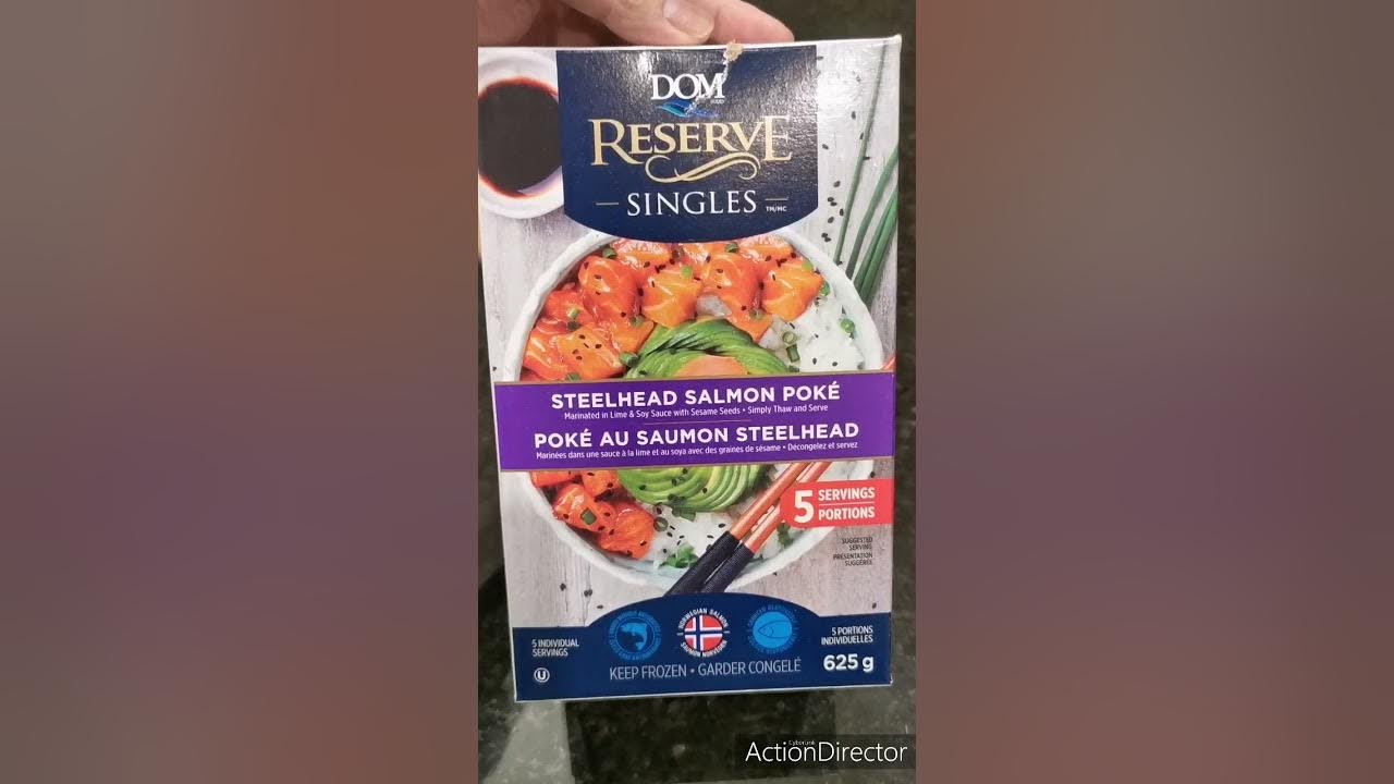 Costco Dom Reserve Steelhead Salmon Poke Open Box and Review YouTube