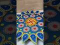 Colourful Rangoli Designs for beginners ll Simple RangoliDesigns#reel #viral #rangoli