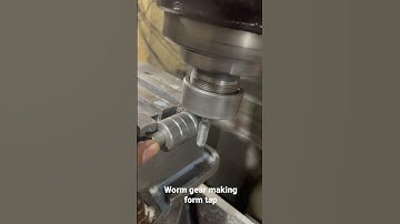 Worm gear making from tap on DRO machine