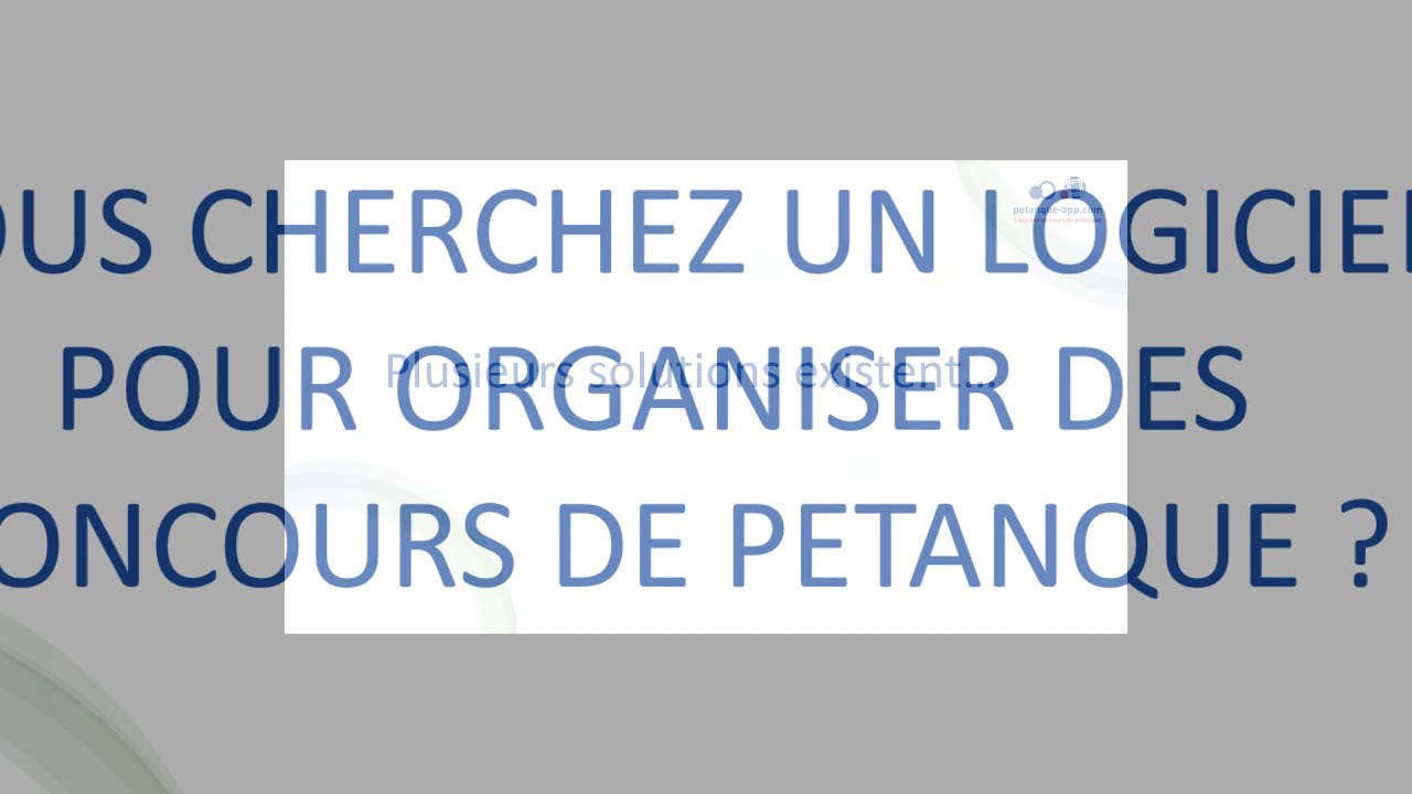 Vous cherchez un logiciel pour organiser des concours de pétanque ? Petanque-app.com
