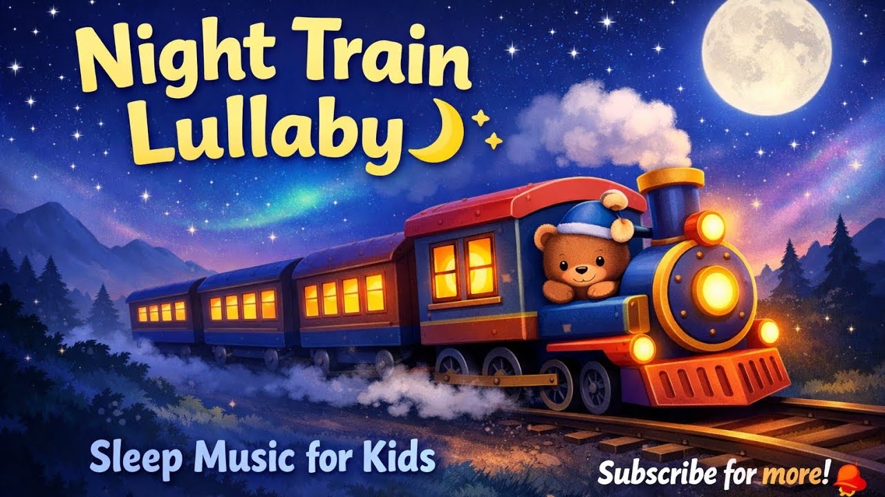 Night Train Lullaby 🚆🌙 | Calm Sleep Music for Babies & Toddlers (20 Minutes)