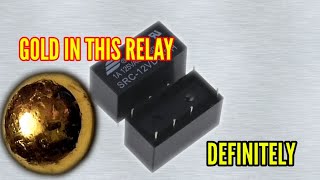 Gold Recovery from Relays || How Much Gold in This Relays