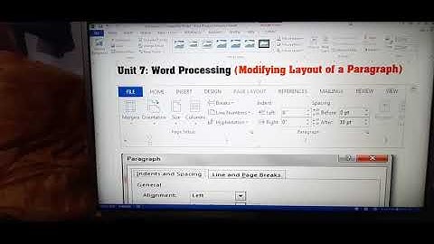 CLASS 10 I.T. Modifying Layout of a Paragraph by Amit Sir