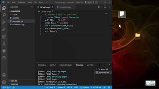 م.شويل الشهري | PDF to Docx & Docx to PDF with Python | تحويل ملفات البي دي اف والوورد