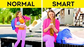 Normal MOM vs Smart MOM | MUST-TRY Hacks And Gadgets For New Parents?‍?‍?
