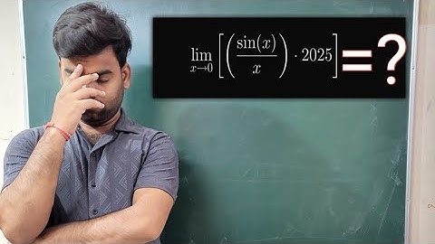 Limit with Greatest Integer Function | lim(x→0) [ (sin x/x) *2025 ]