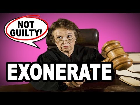 🔓 Learn English Words: EXONERATE - Meaning, Vocabulary with Pictures and Examples