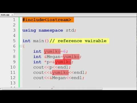 ภาษาซีพลัสพลัส CPP 102 ReferenceVariable