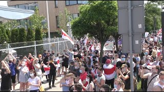 Акция солидарности с Беларусью в Варшаве (21.06.20)