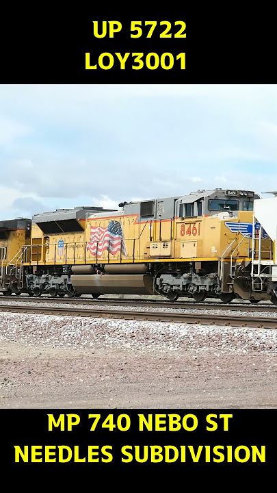 UP 5722 WB LOY3001 3-17-2024 #railroad #railfaning #uptrains