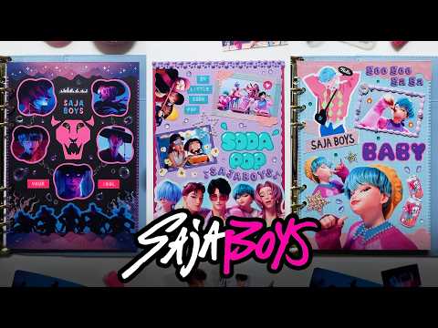 Scrapbooking | KPop Demon Hunters Saja Boys 케이팝 데몬 헌터스 사자 보이즈 다꾸 Journaling