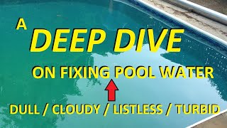 How To Fix Dull Or Cloudy Pool Water