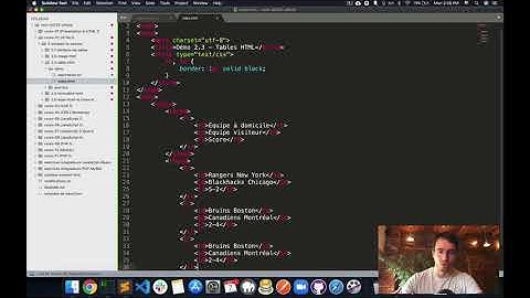 Cours 02 (HTML 2) - 2.3 Table HTML