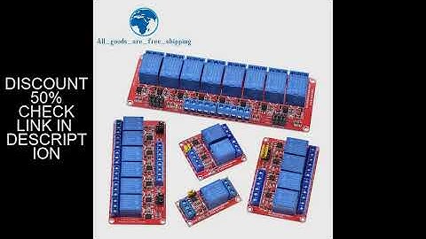 Relay module 1 2 4 6 8 Channel 5V 12V Relay Module Board Shield with Optocoupler Support High and Lo