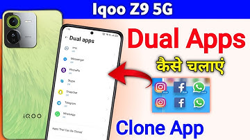 iqoo z9 5g dual app setting || How to create dual apps in iqoo z9 5g #dualapps
