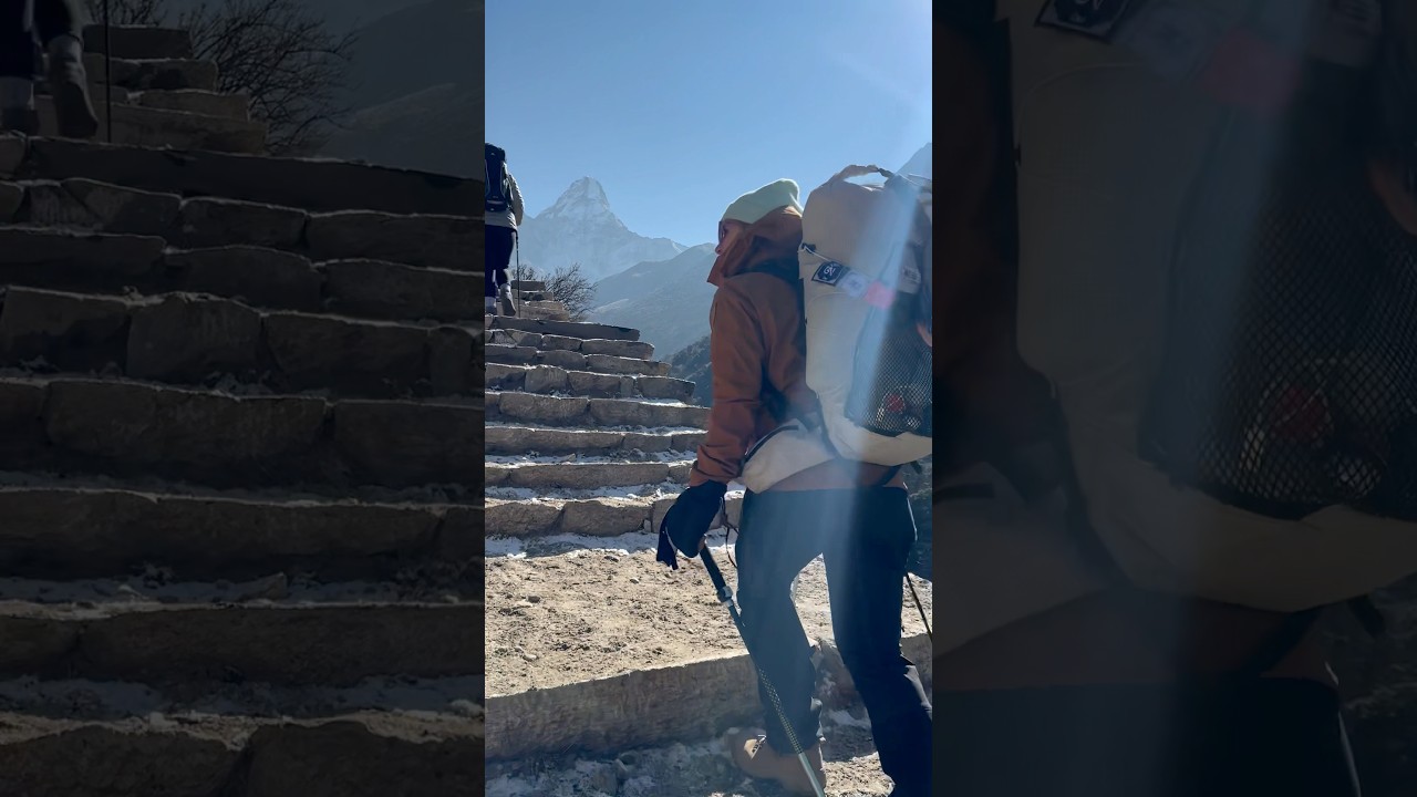 Rando Himalaya 🤩#everestbasecamptrek #everest #hiking #shorts #vlogvoyage #mountains