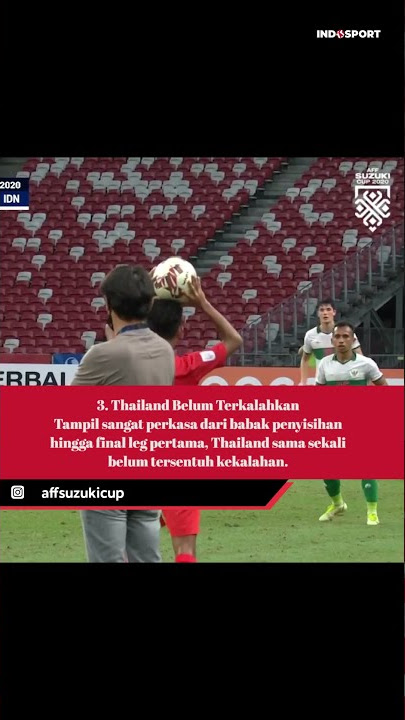 5 Fakta Final AFF 2020 antara Indonesia vs Thailand. Apa Saja? #Shorts