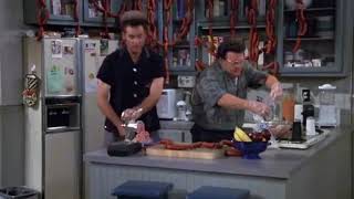 Kramer And Newman Make Sausages For 2 Minutes