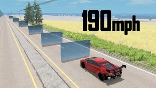 Water Barriers make speeding impossible - beamng.drive