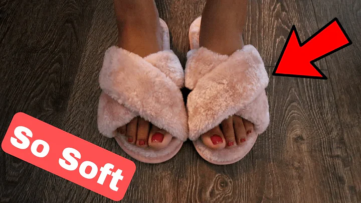 Women's Lady Cross Band Slippers Soft Plush Furry Cozy Open Toe House Shoes Reviews 2022