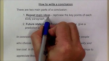 How to write a conclusion