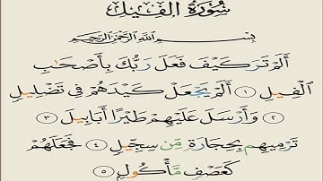 سورة الفيل مكررة 7 مرات الشيخ سعد الغامدي   Saad Al-Ghamdi- surat alfil