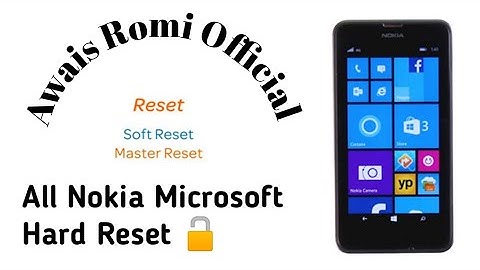 Nokia Lumia Microsoft Hard Reset || All Nokia Microsoft Phone Hard Reset without PC