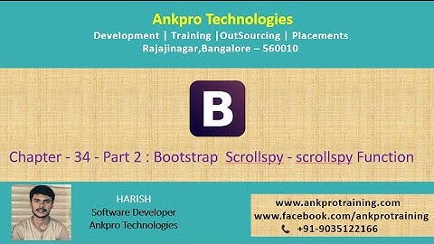 Bootstrap Chapter 34 - Bootstrap Scrollspy - scrollspy function part 2