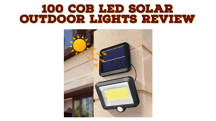 100 COB LED Solar Outdoor Lights Review