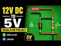 How to Make 12V DC To 5V Regulator Project #electrical 