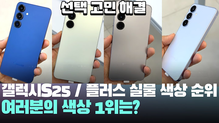 함께해요! 실물 갤럭시S25 / 플러스 색상 아이스블루, 네이비, 실버 쉐도우, 민트 순위 정해볼까요? galaxy s25 / plus Color