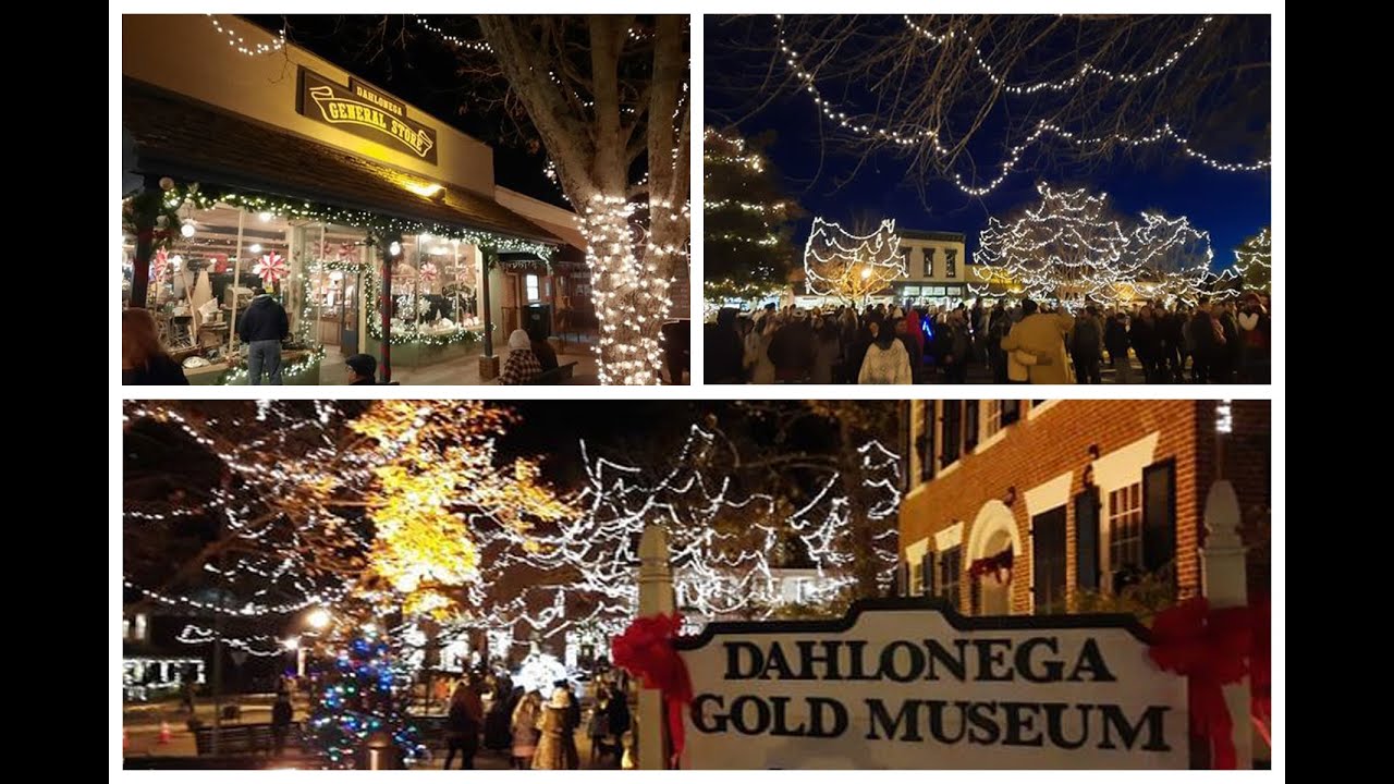 Dahlonega, GA Christmas Lights and Walk Through YouTube