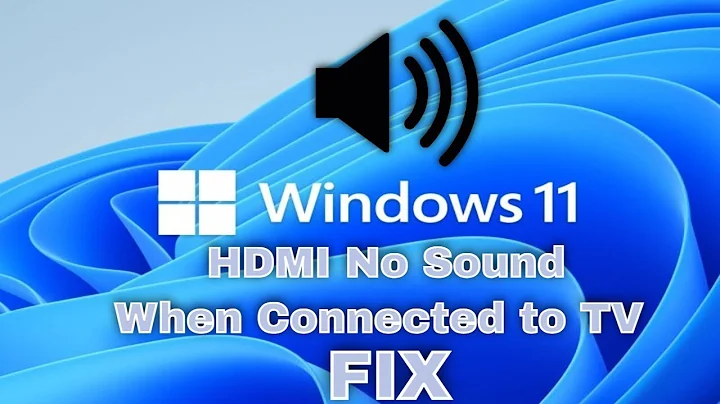 HDMI No Sound in Windows 11 When Connect to TV  - No HDMI Audio Device Detected FIX [2022]