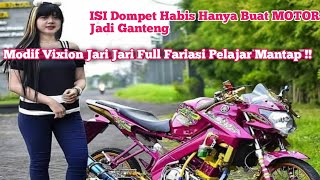 Modifikasi Vixion pink Magenta Ful Fariasi jari jari 2023