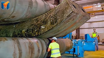 How Wind Turbine Shafts Are Made from Solid Steel | Inside a Massive Steel Forge