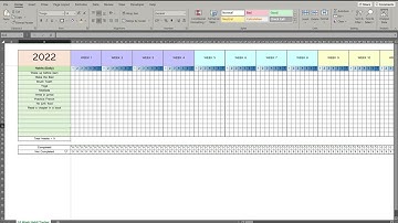 52 Week Habit Tracker Excel & Google Sheets Template