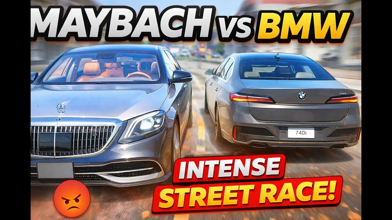 Luxury Cars Gone Wild – Mercedes Maybach vs BMW 7 Series Street Race
