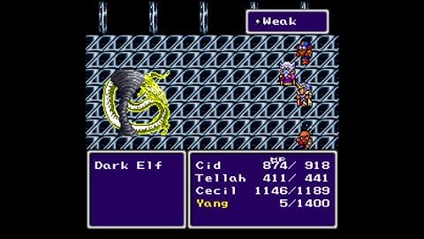 Final Fantasy 4 (North American Version) - Part 7 - Dark Elf