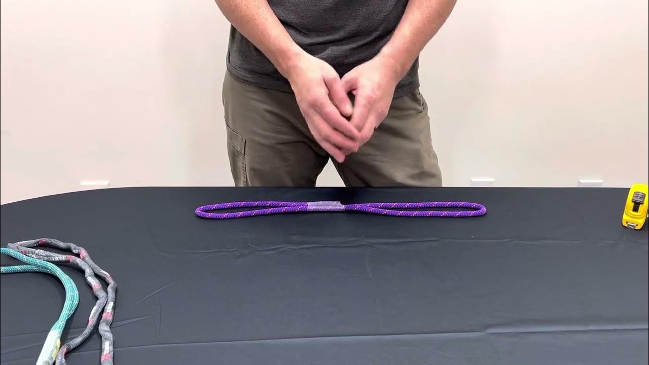 How to measure a prusik or sling YouTube