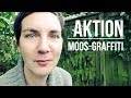 Aktion moosgraffiti  expedition 9  grnes