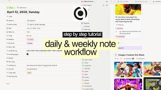 capacities tutorial ⭐︎ setting up daily & weekly notes | queries, properties & more